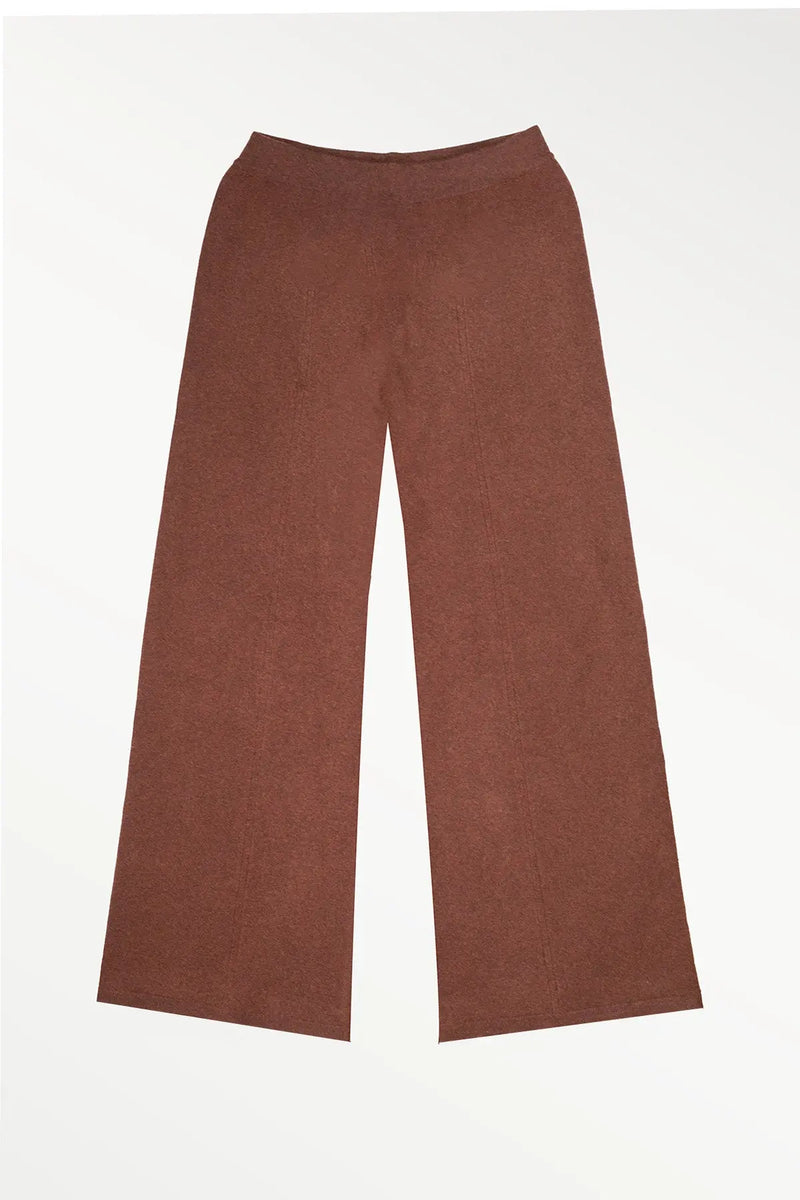 Kahverengi Bol Paça Kadın Pantolon  Mısırlı 1951