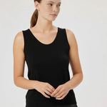 Siyah Kolsuz U Yaka Kadın Atlet  Mısırlı 1951