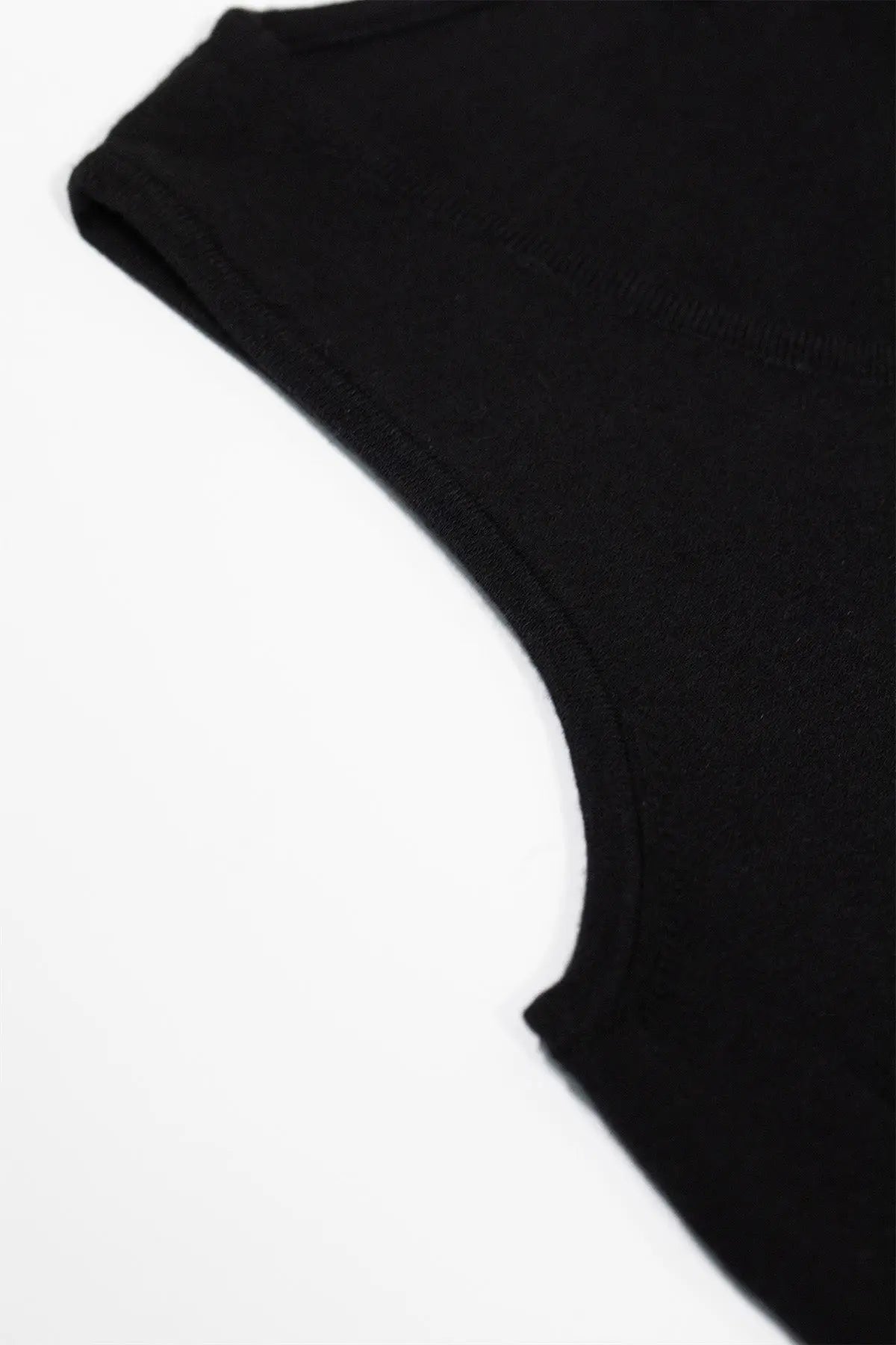 Siyah Kolsuz U Yaka Kadın Atlet  Mısırlı 1951