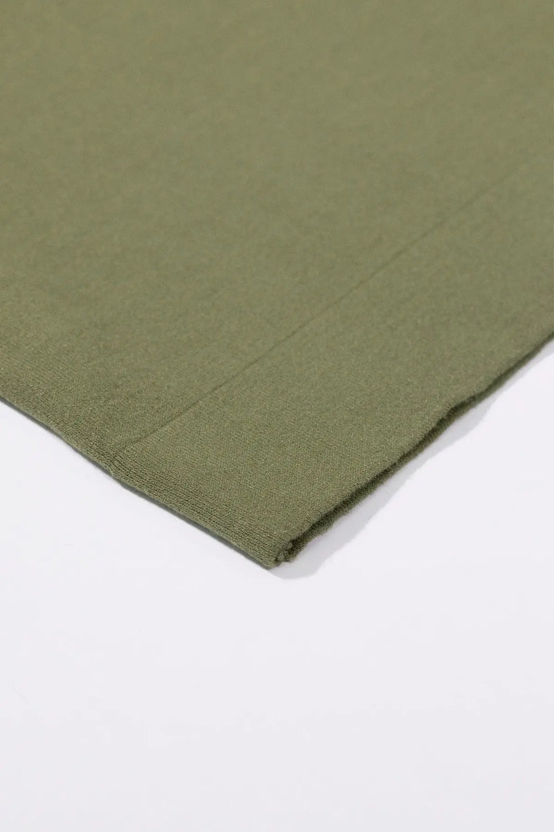 Yeşil Kolsuz U Yaka Kadın Atlet