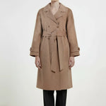 Taş Kruvaze Kuşaklı Uzun Kadın Kaban  Mısırlı 1951