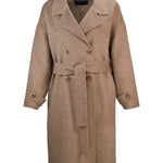 Taş Kruvaze Kuşaklı Uzun Kadın Kaban  Mısırlı 1951