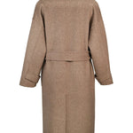 Taş Kruvaze Kuşaklı Uzun Kadın Kaban  Mısırlı 1951