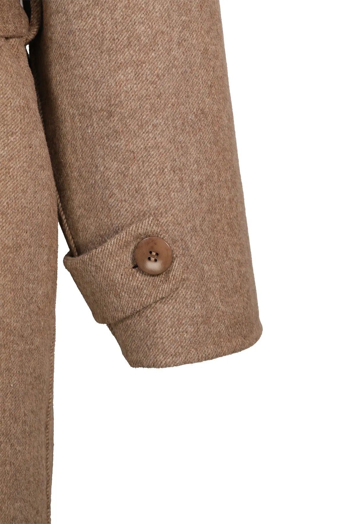 Taş Kruvaze Kuşaklı Uzun Kadın Kaban  Mısırlı 1951