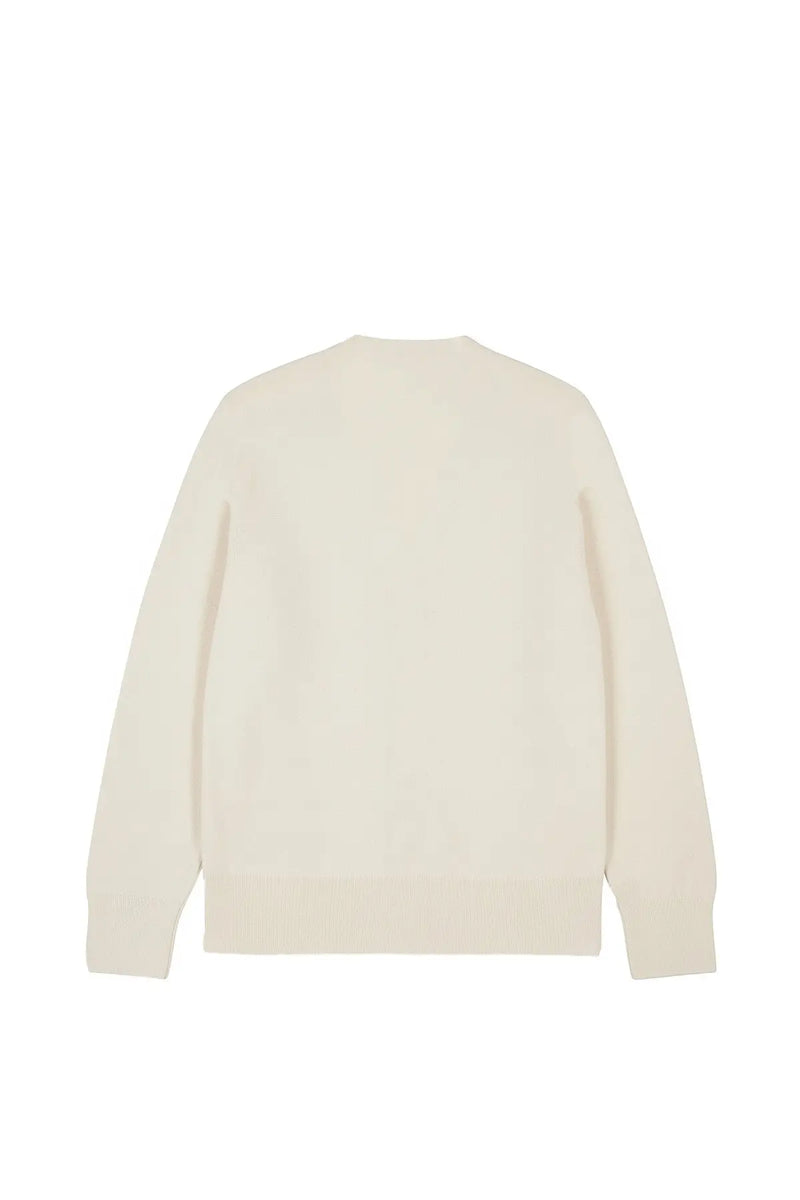 Ekru Düğme Detaylı Kadın Hırka