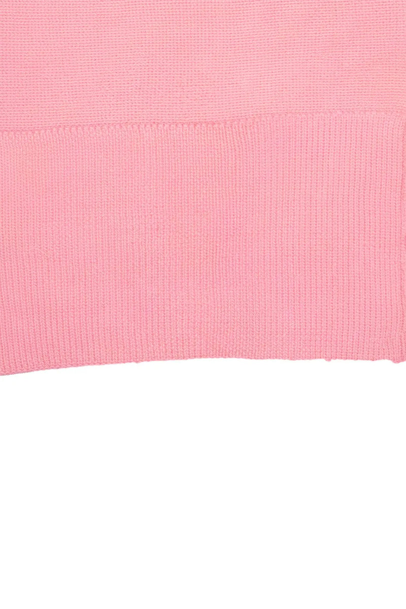 Pembe Düğme Detaylı Kadın Hırka