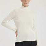 Ekru Balıkçı Yaka Kadın Kazak  Mısırlı 1951