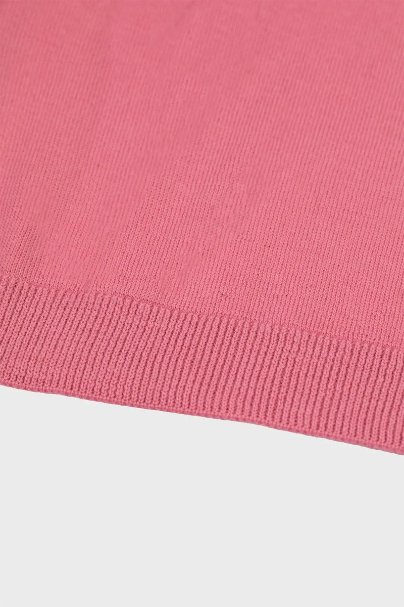 Pembe Balıkçı Yaka Kadın Kazak  Mısırlı 1951