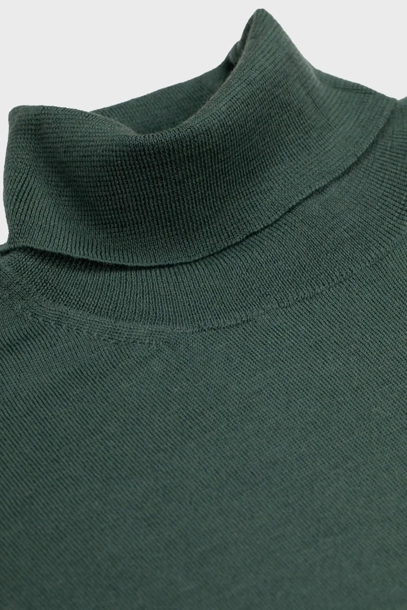 Yeşil Balıkçı Yaka Kadın Kazak - Mısırlı 1951