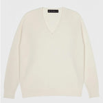 Ekru Uzun Kollu V Yaka Kadın Kazak  Mısırlı 1951