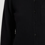 Siyah Cep Detaylı Triko Kadın Gömlek  Mısırlı 1951