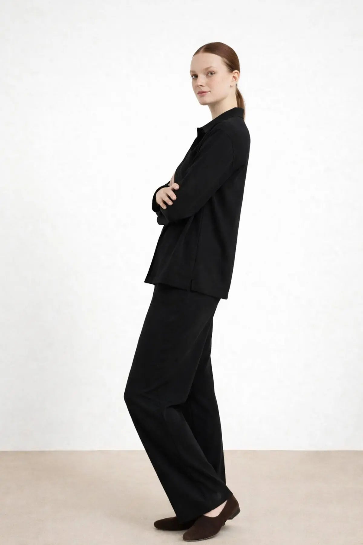 Siyah Cep Detaylı Kadın Pantolon - Mısırlı 1951