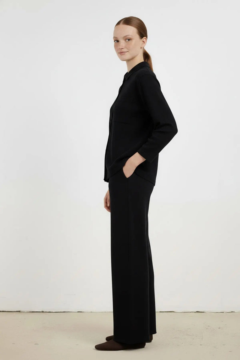 Siyah Cep Detaylı Kadın Pantolon  Mısırlı 1951