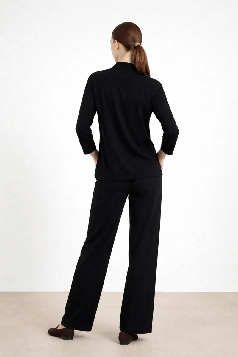 Siyah Cep Detaylı Kadın Pantolon - Mısırlı 1951
