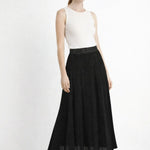 Siyah Sim Detaylı Pliseli Etek - Mısırlı 1951