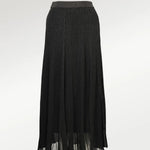 Siyah Sim Detaylı Pliseli Etek - Mısırlı 1951