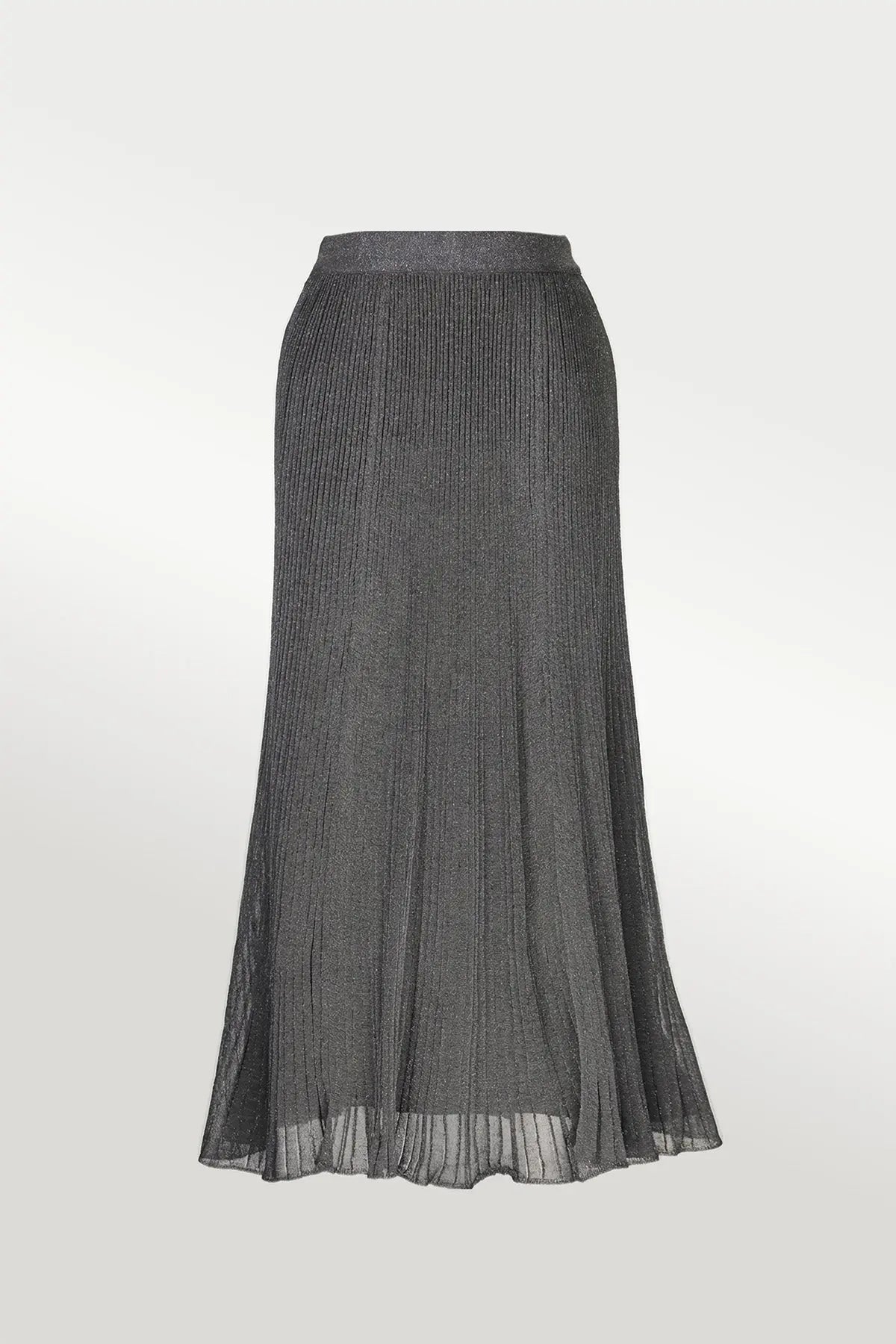 Gri Sim Detaylı Pliseli Etek  Mısırlı 1951