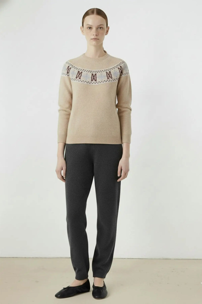 Koyu Gri Paçası Ribanalı Kadın Pantolon  Mısırlı 1951