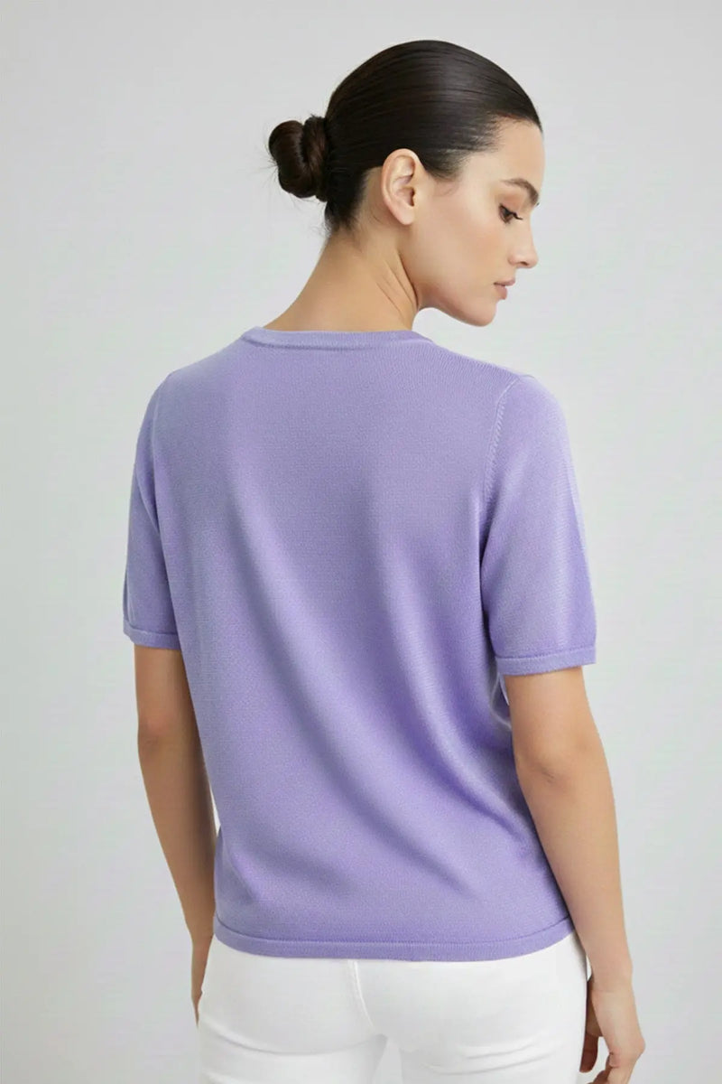 Eflatun Bisiklet Yaka Bluz  Mısırlı 1951