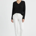 Siyah V Yaka Triko Kadın Kazak  Mısırlı 1951