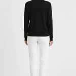 Siyah V Yaka Triko Kadın Kazak  Mısırlı 1951