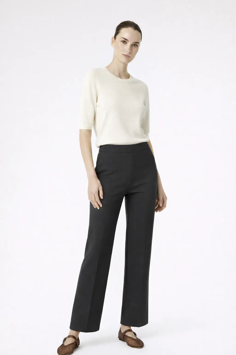 Antrasit Bol Paça Triko Kadın Pantolon  Mısırlı 1951