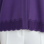 Lila Mor Etek Ucu Desenli Kadın Hırka  Mısırlı 1951