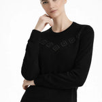 Siyah Ajur Detaylı Kadın Kazak  Mısırlı 1951