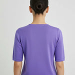 Mor Kısa Kollu Triko Bluz  Mısırlı 1951