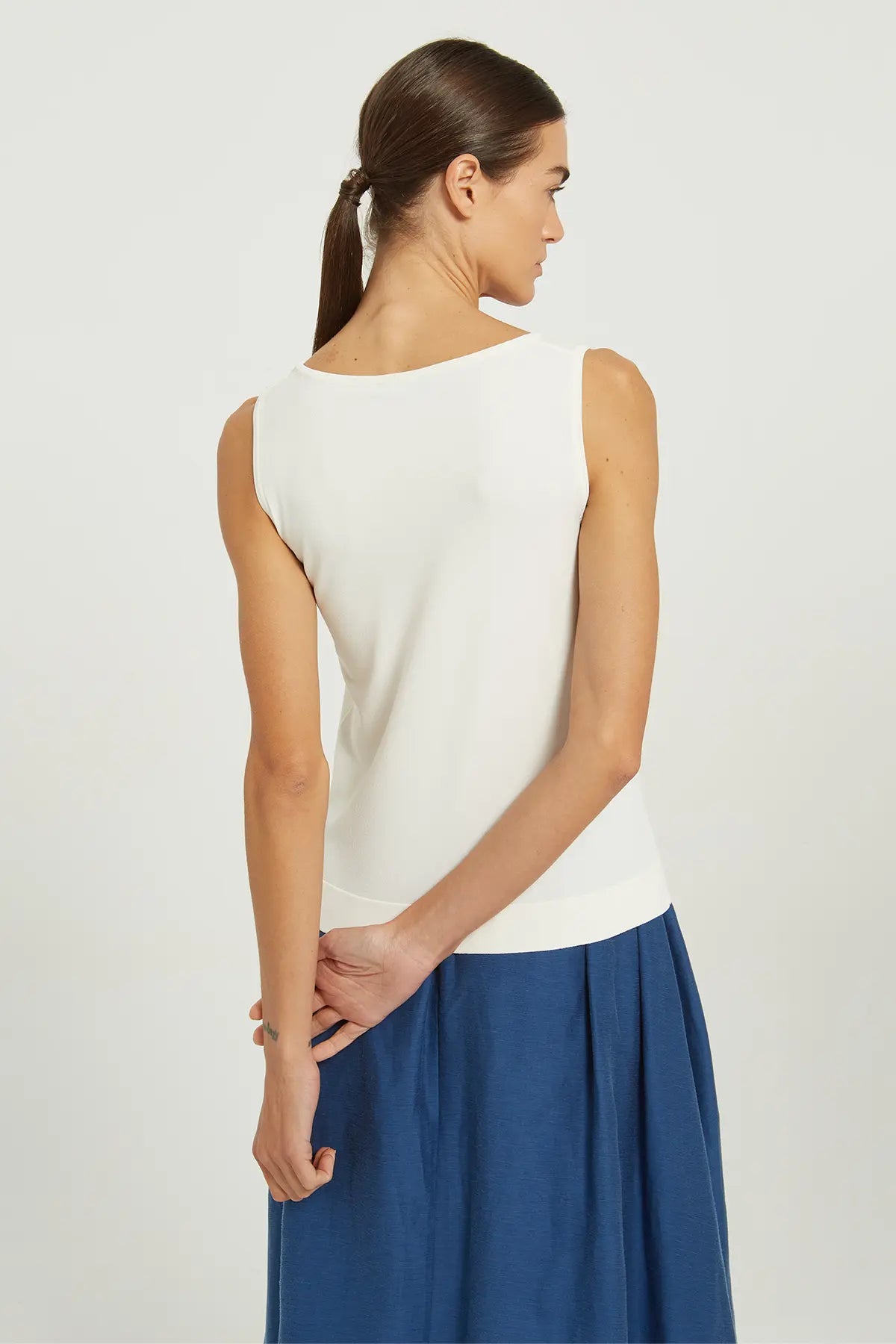 Ekru U Yaka Kolsuz Kadın Atlet  Mısırlı 1951