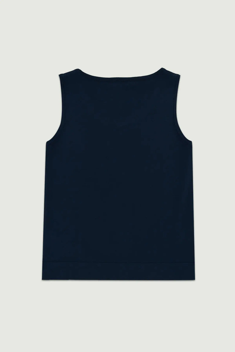 Lacivert U Yaka Kolsuz Kadın Atlet  Mısırlı 1951