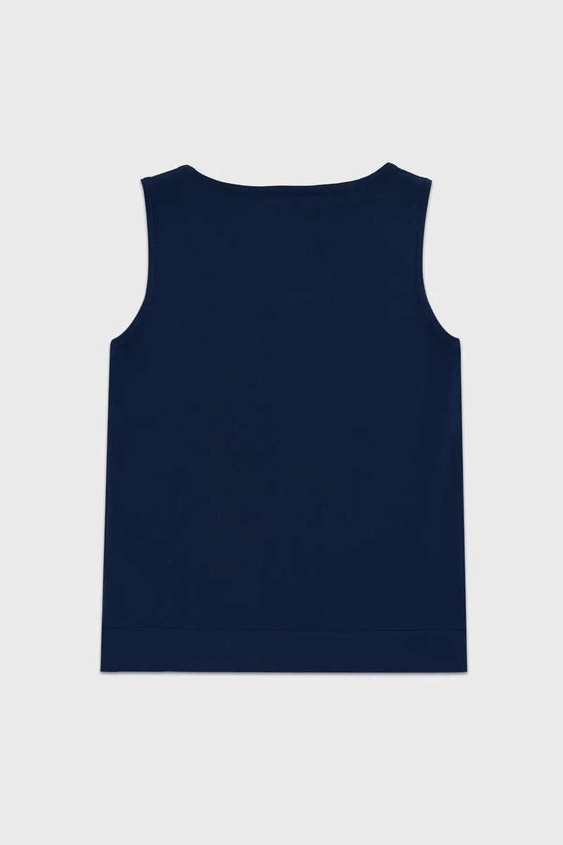 Lacivert U Yaka Kolsuz Kadın Atlet  Mısırlı 1951