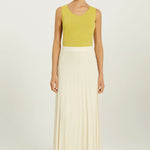 Bej Piliseli Uzun Triko Etek  Mısırlı 1951