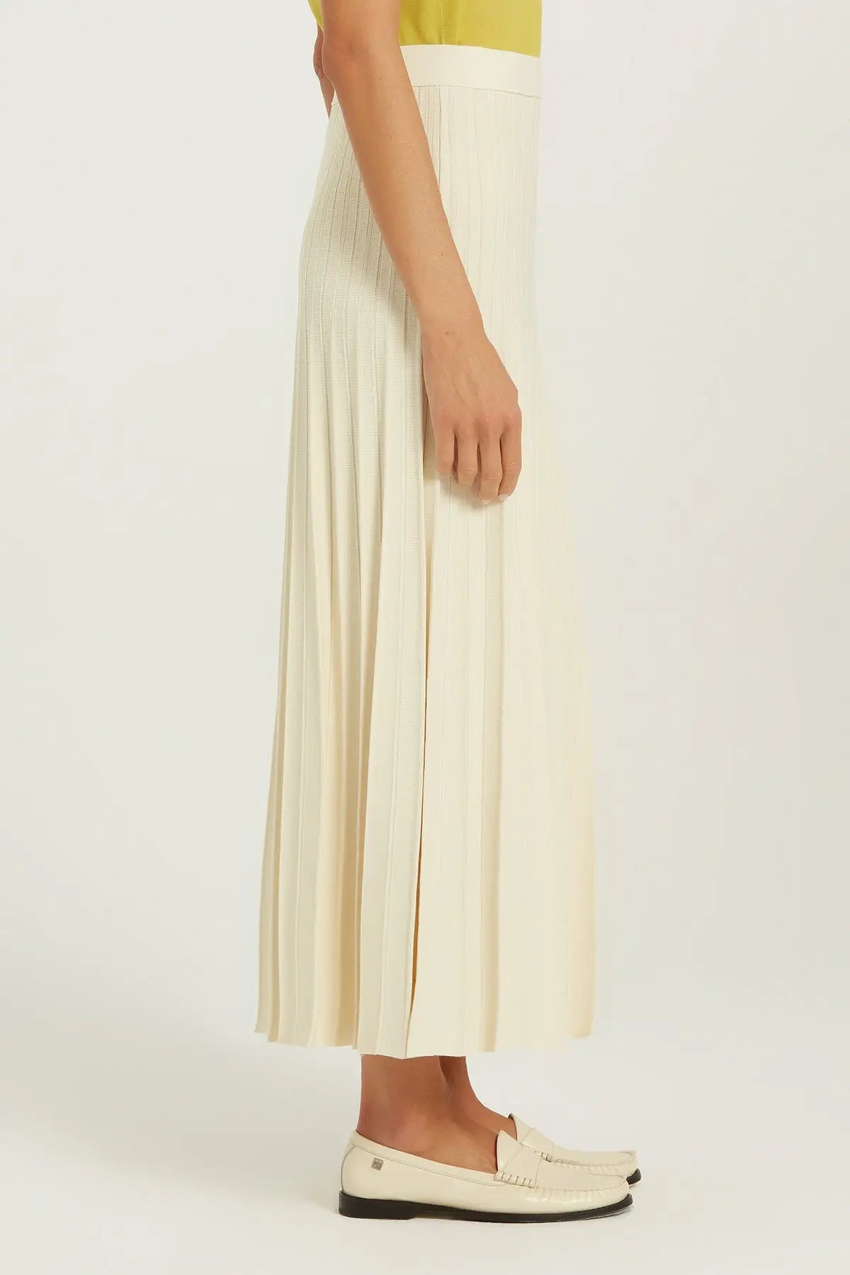 Bej Piliseli Uzun Triko Etek  Mısırlı 1951