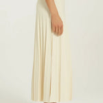 Bej Piliseli Uzun Triko Etek  Mısırlı 1951