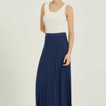 Lacivert Piliseli Uzun Triko Etek  Mısırlı 1951