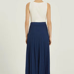 Lacivert Piliseli Uzun Triko Etek  Mısırlı 1951