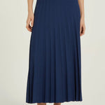 Lacivert Piliseli Uzun Triko Etek  Mısırlı 1951