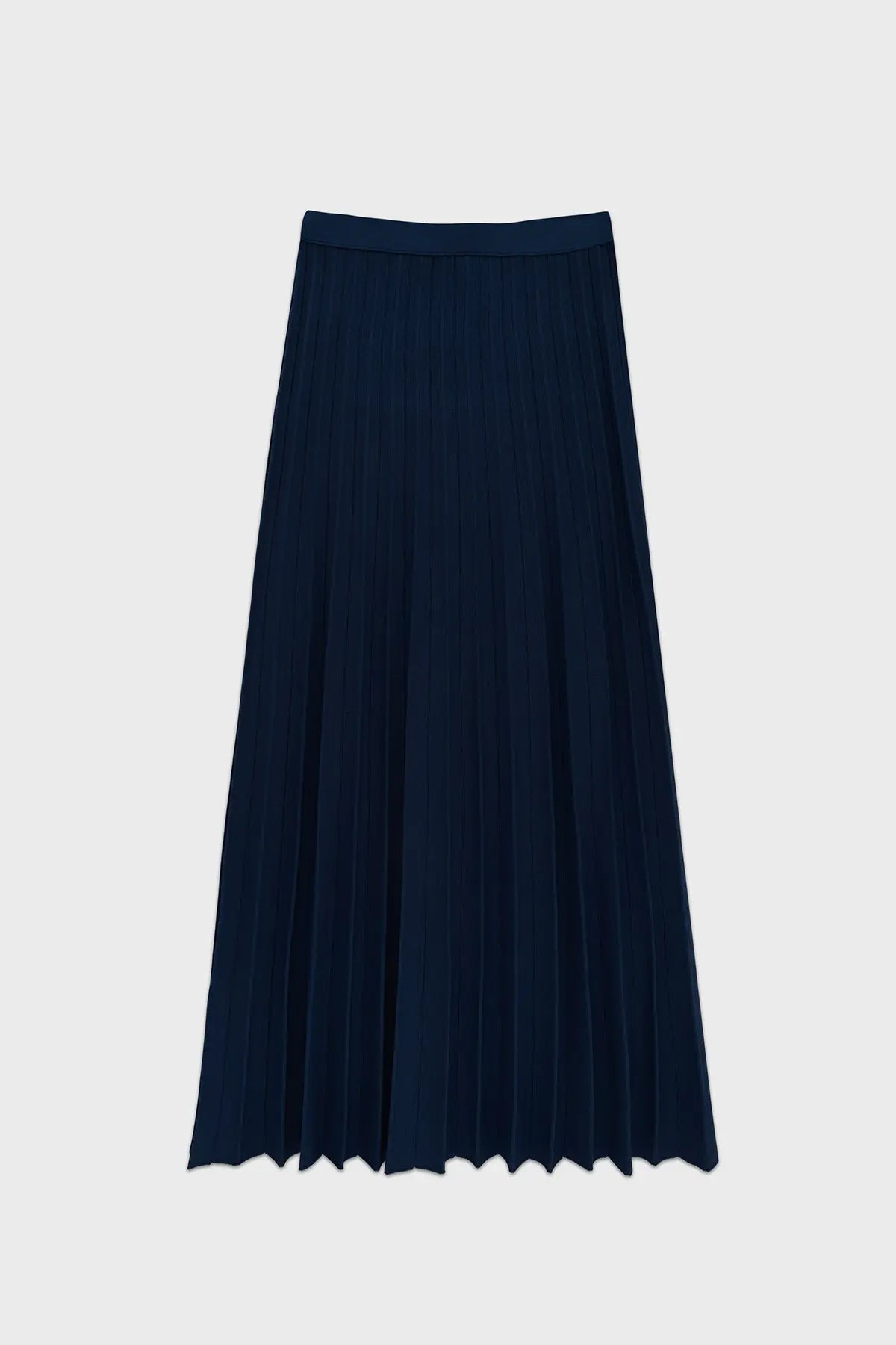 Lacivert Piliseli Uzun Triko Etek  Mısırlı 1951