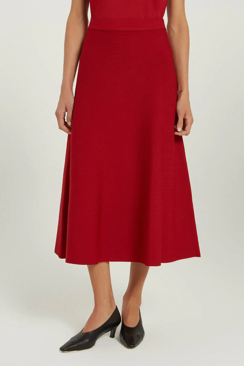 Bordo Evaze Midi Etek  Mısırlı 1951