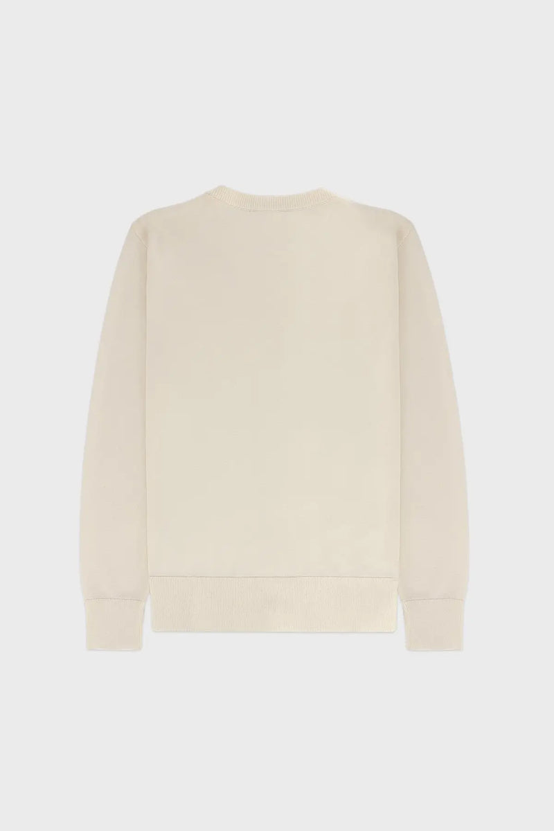 Ekru Düğmeli Bisiklet Yaka Kadın Hırka  Mısırlı 1951