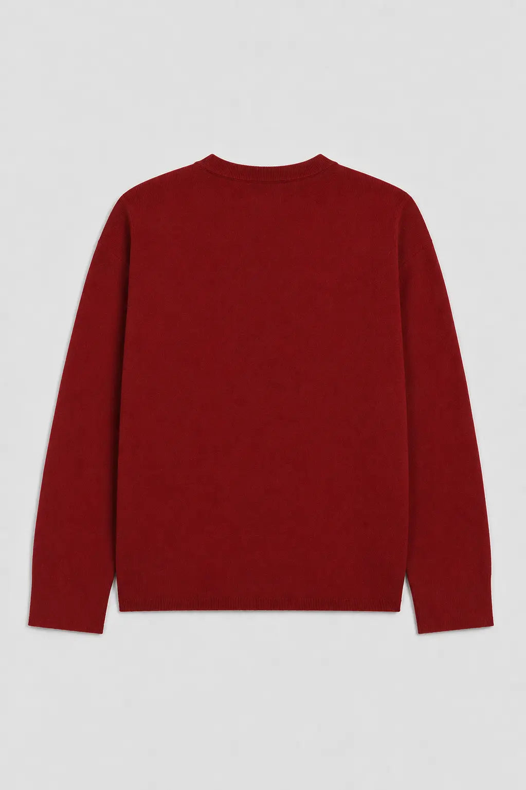 Bordo Düğmeli Oversize Kadın Hırka  Mısırlı 1951