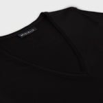 Siyah V Yaka Triko Kadın Tişört  Mısırlı 1951