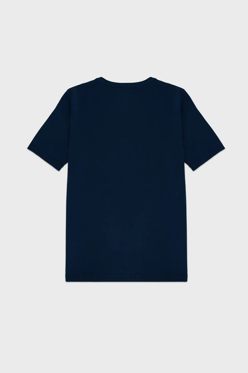 Lacivert V Yaka Triko Kadın Tişört  Mısırlı 1951