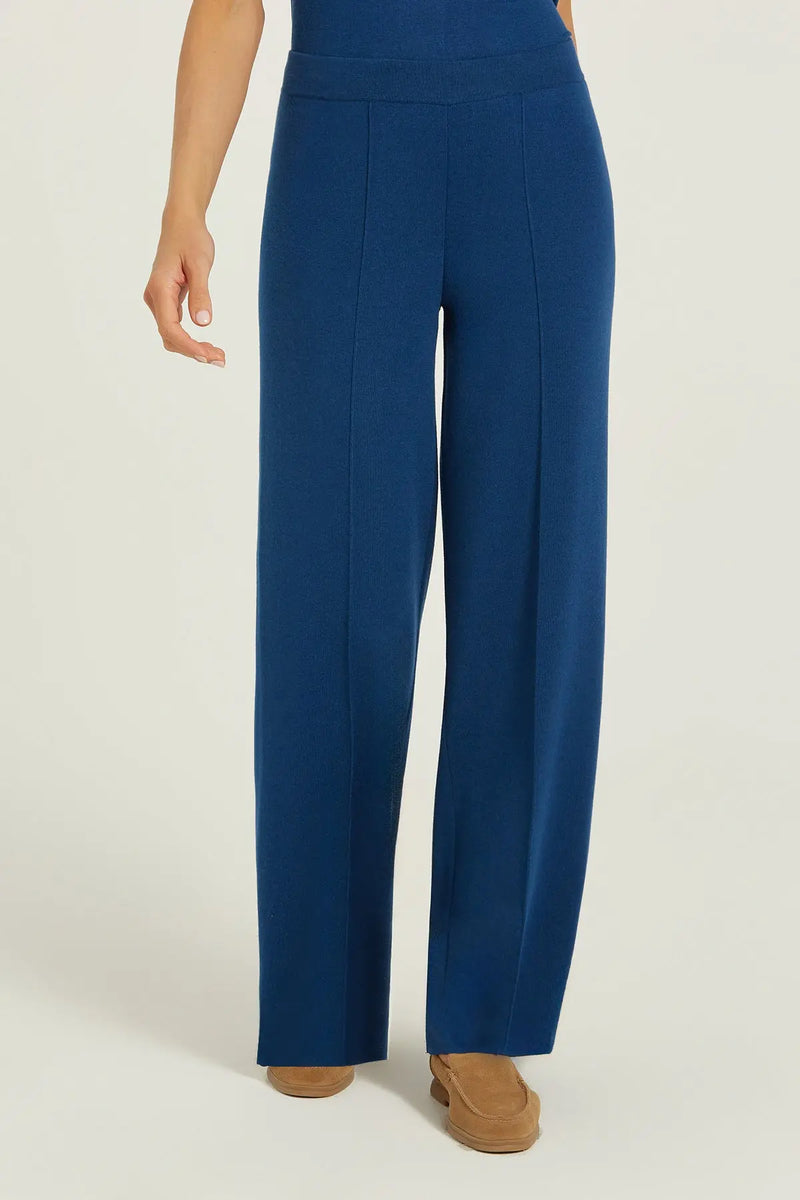 Lacivert Nervür Detaylı Kadın Pantolon  Mısırlı 1951