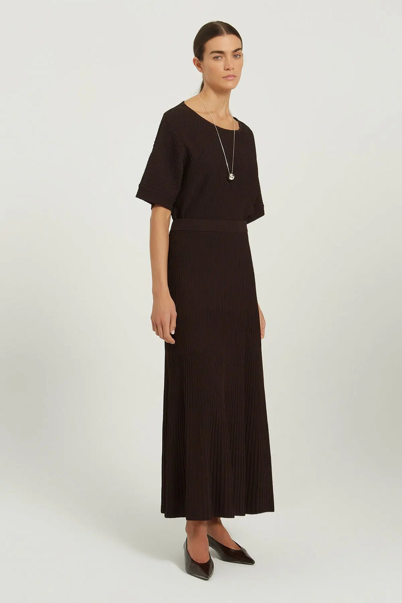 Acı Kahve İnce Piliseli Uzun Etek  Mısırlı 1951