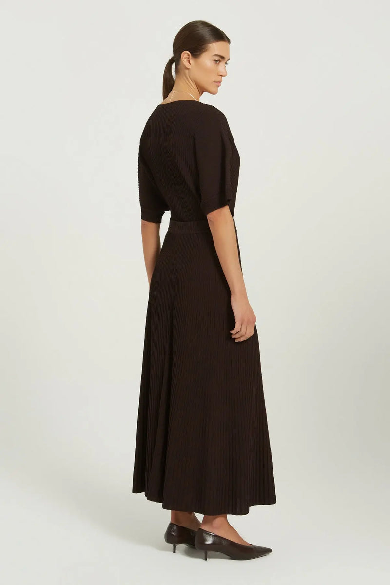 Acı Kahve İnce Piliseli Uzun Etek  Mısırlı 1951