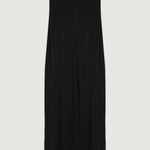 Siyah Cep Detaylı Kolsuz Uzun Elbise  Mısırlı 1951