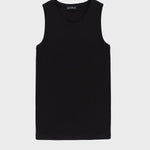 Siyah Bisiklet Yaka Örme Kadın Atlet  Mısırlı 1951