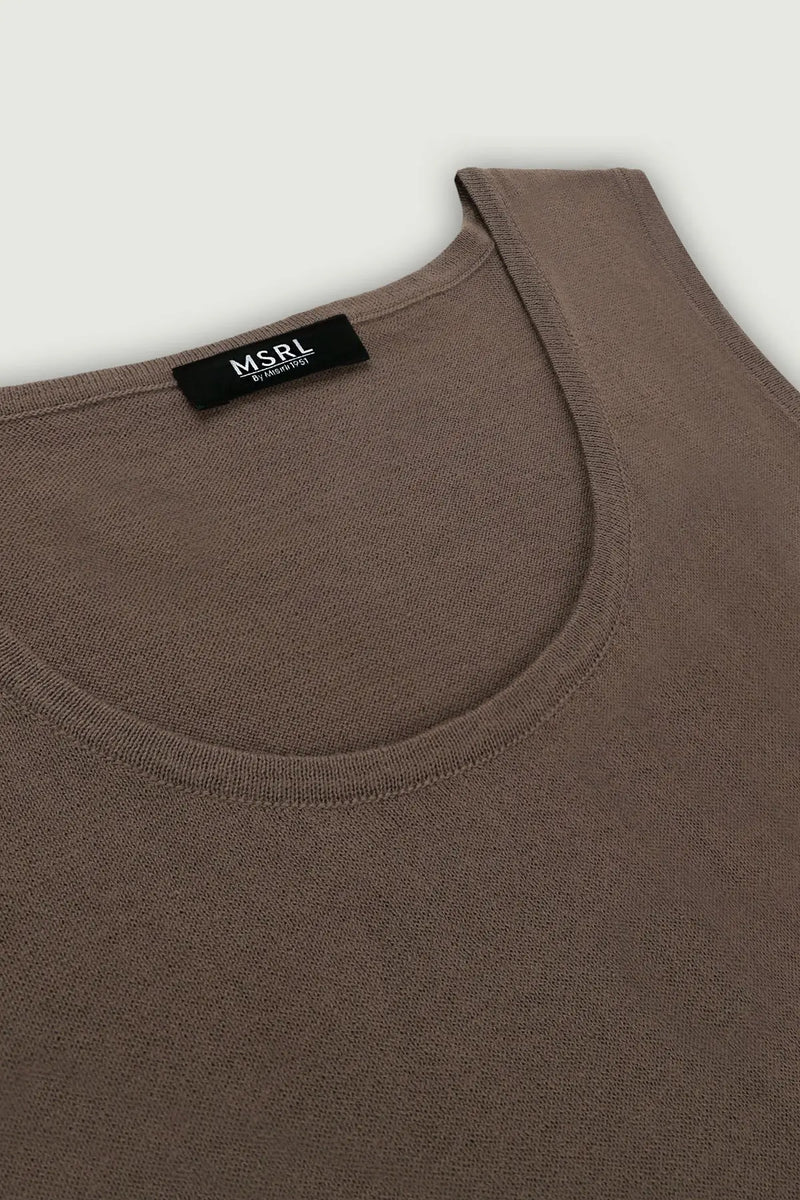 Vizon Yuvarlak Yaka Triko Kadın Atlet  Mısırlı 1951